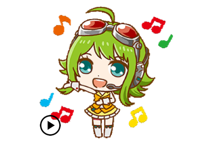 Animated Cute Gumi Sticker