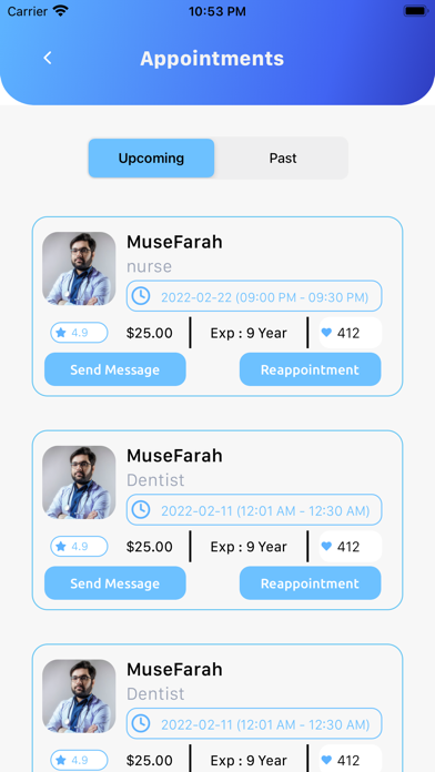 Ehrinc User Screenshot