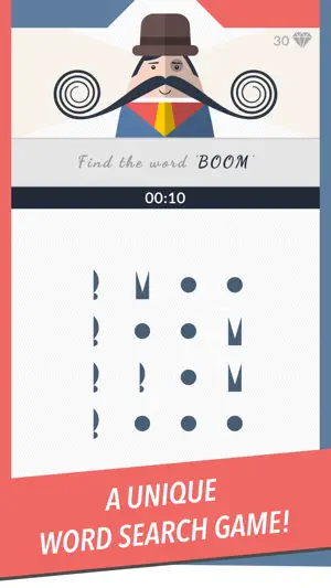 Mr. Mustachio : Word Search screenshot 1