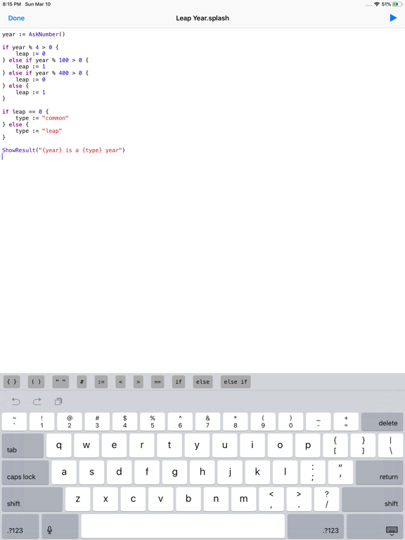 Screenshot #6 pour Splash - Programming Language