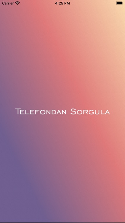 Telefondan Sorgula–Arayan Kim?