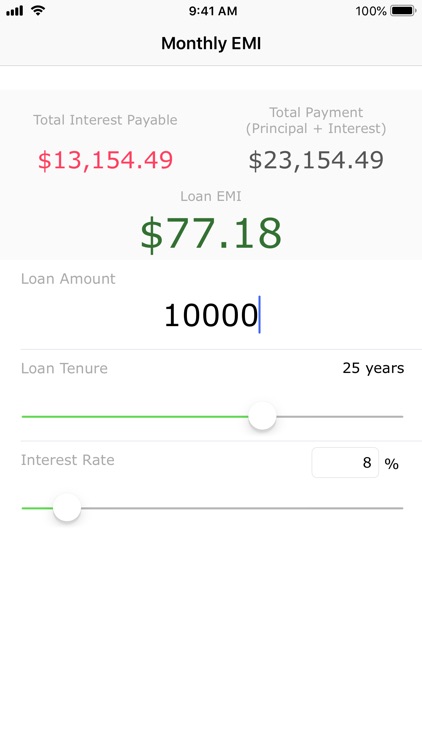 Monthly EMI Calculator screenshot-4