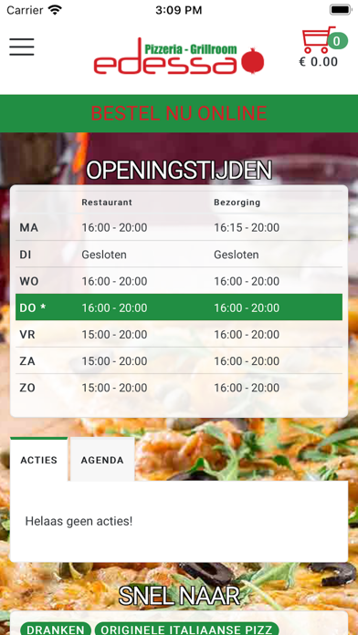 Screenshot #1 pour Pizzeria Edessa