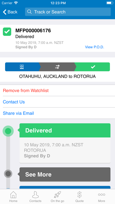 Mainfreight Screenshot