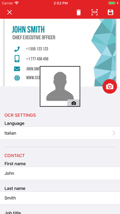 Screenshot #2 pour Business Cards Recognition