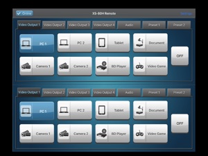 XS-80H Remote screenshot #1 for iPad