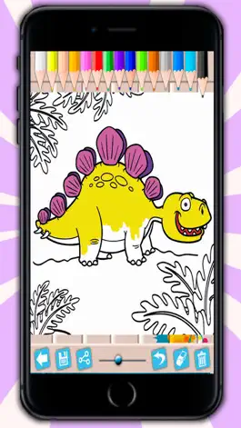 Game screenshot Dinosaurs Coloring Pages Game mod apk