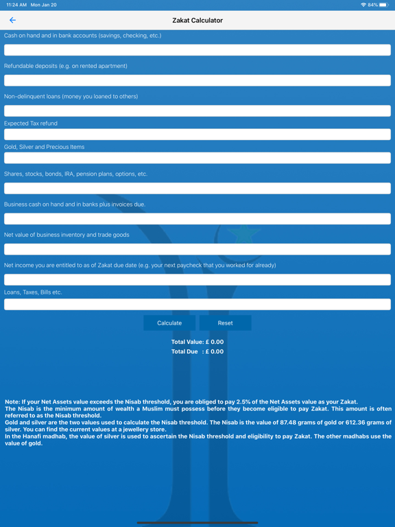 Alhidaya Croydon iPad screenshot