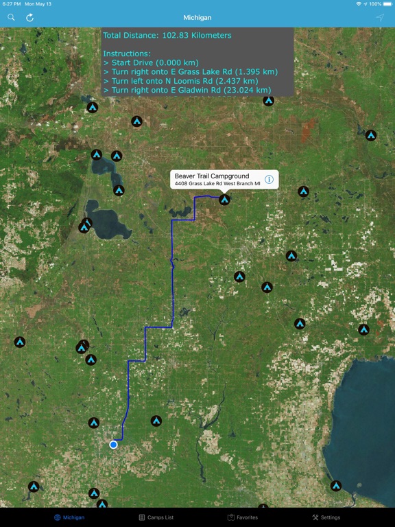 Screenshot #5 pour Michigan – Campgrounds & RV's