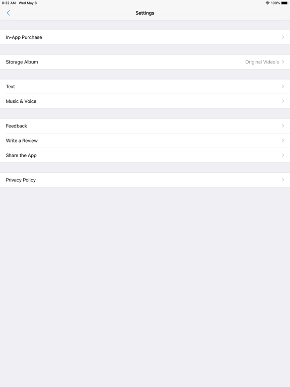 Video Maker - Text & Music iPad screenshot 10 - Photo & Video app