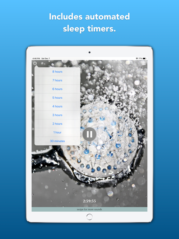 White Noise Sleep Sounds iPad screenshot 5 - Lifestyle app