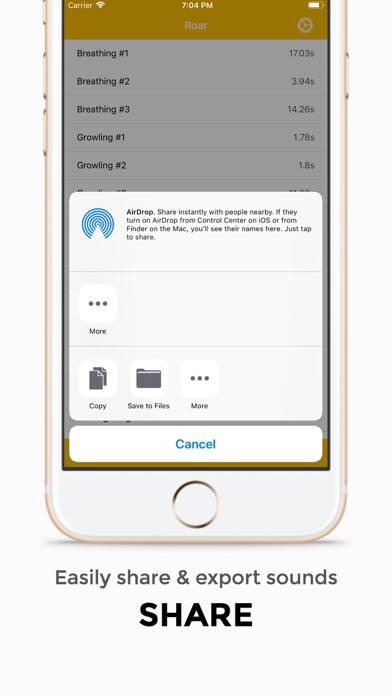 Roar - Lion Sounds iPhone screenshot 3 - Entertainment app