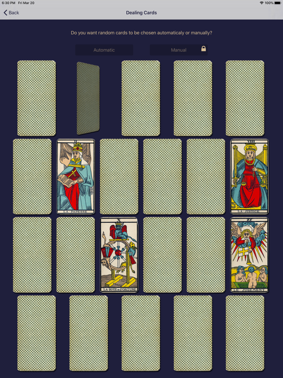 Divinatory Tarot Reader iPad screenshot 2 - Lifestyle app