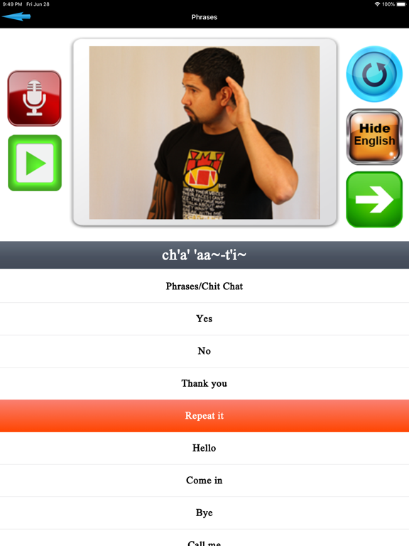 Tolowa Dee-ni' iPad screenshot 3 - Education app
