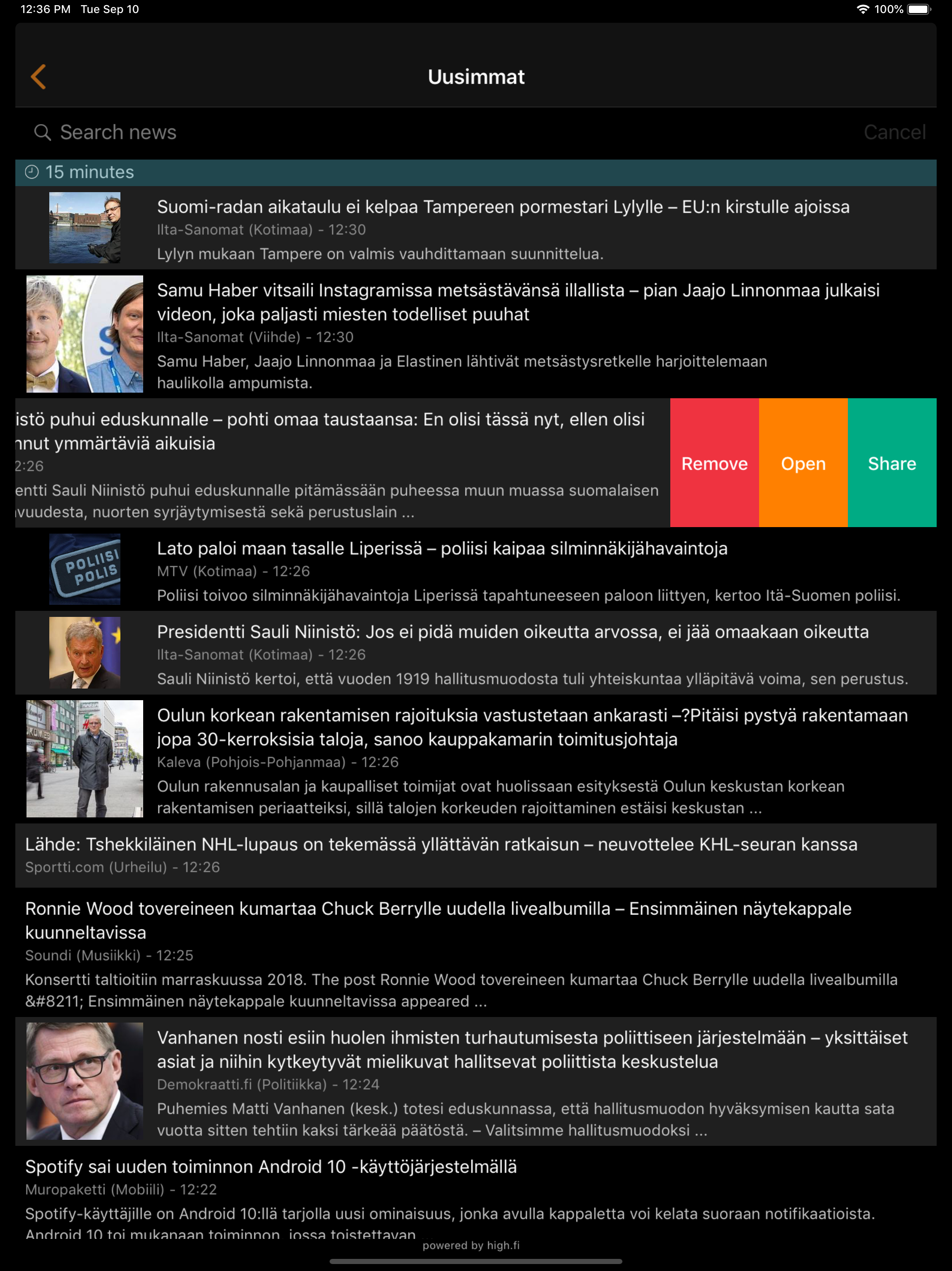 Highkara uutislukija