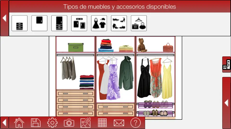 Captura de pantalla de EZ Closet+ en iPhone 1