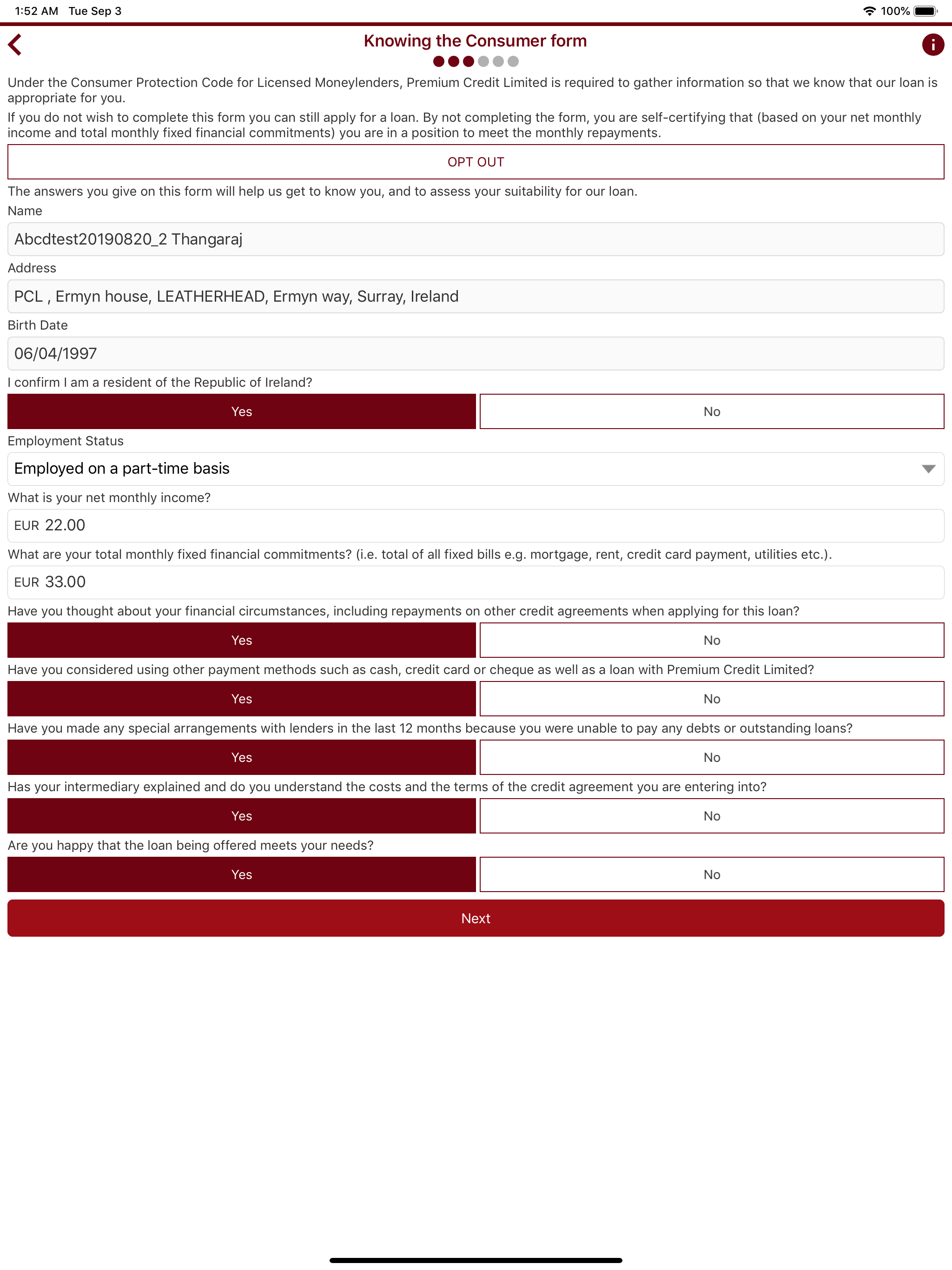 Premium Credit - eJourney