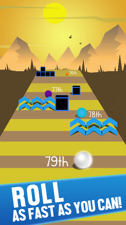 #1. Ball Race on Color Road (iOS) 由: Muhammad Taqweem Sultan