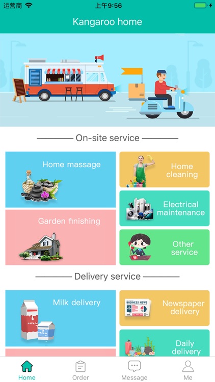 Kangaroo service home