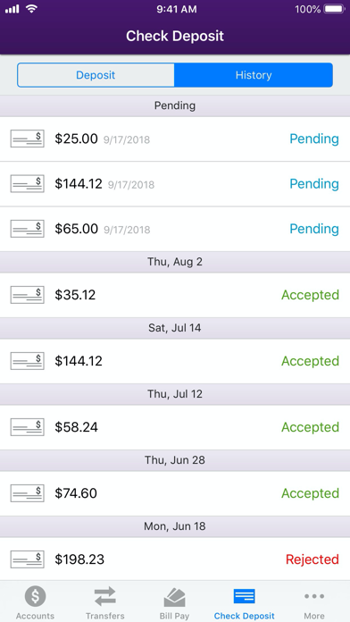 BankFinancial Mobile App Screenshot