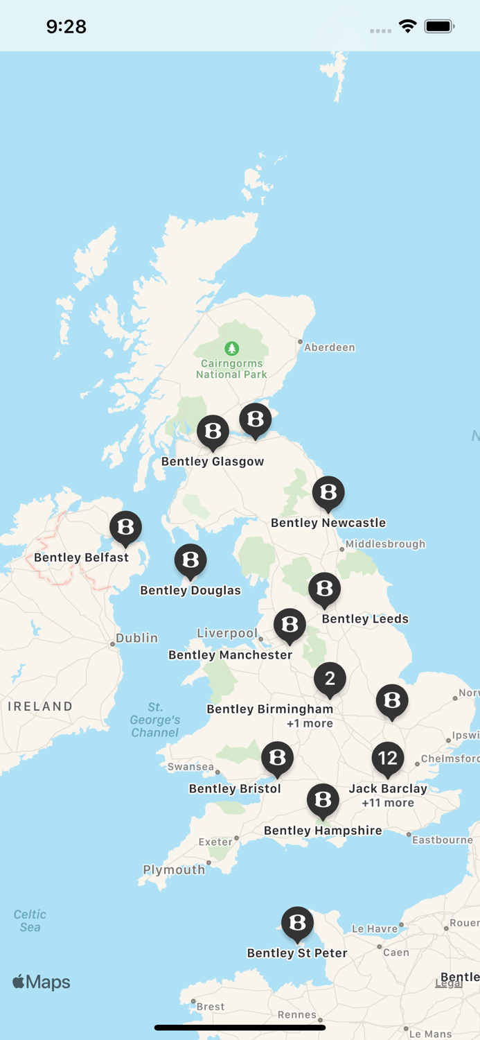 Bentley Dealer Locator