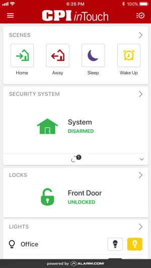 CPI Security inTouch screenshot 1