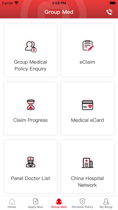 Bank of China Group Ins Co Ltd Screenshot
