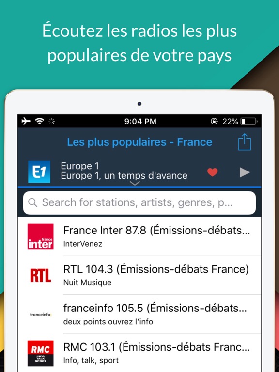 Screenshot #5 pour oiRadio France-Radio en direct