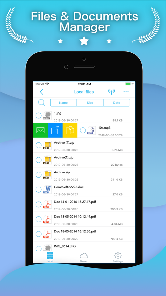 #3. miniZip - Zip Unzip Unrar Tool (iOS) 由: Tam Nguyen