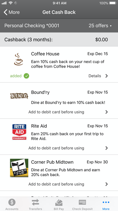 Power Financial Credit Union Screenshot
