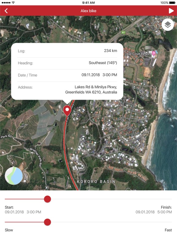 Bike-Safe iPad screenshot 4 - Navigation app