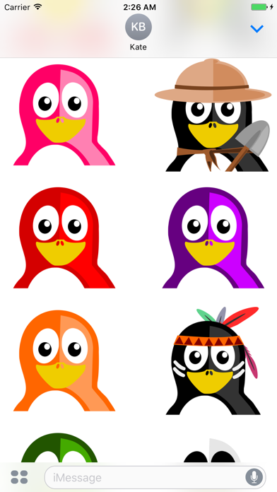 Screenshot #3 pour Fresh Penguins Stickers