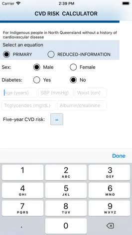 Game screenshot Indigenous CVD Risk Calculator mod apk