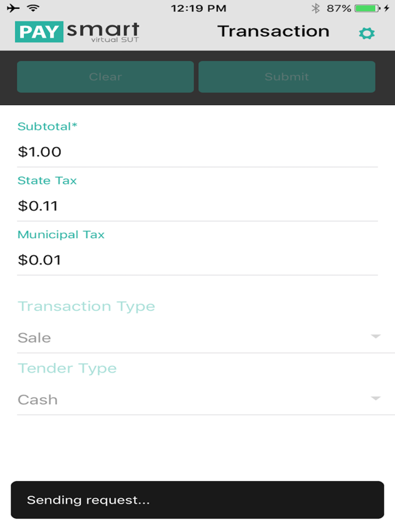PaySmart Virtual SUT iPad screenshot 3 - Business app