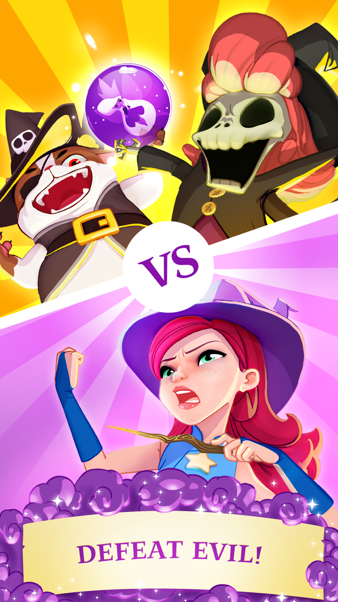 Bubble Witch 3 Saga official gameplay screenshot 6