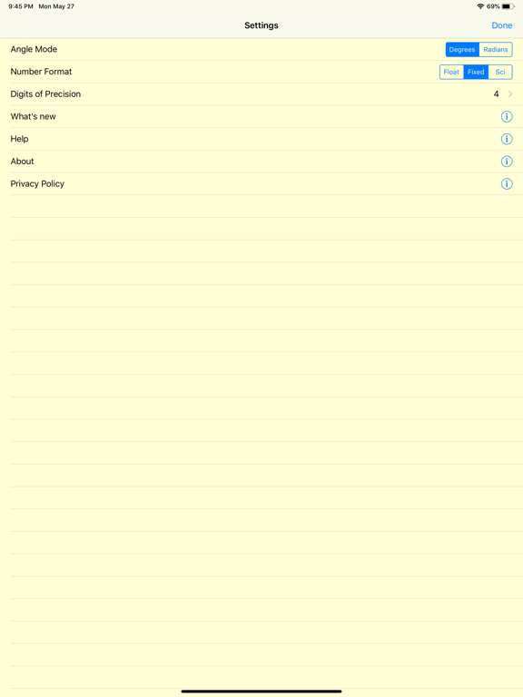 No Equal RPN Calculator iPad screenshot 4 - Utilities app