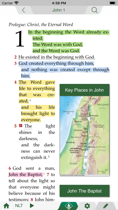 Life Application Study Bible Screenshot