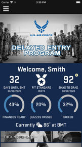 USAF Delayed Entry Program screenshot
