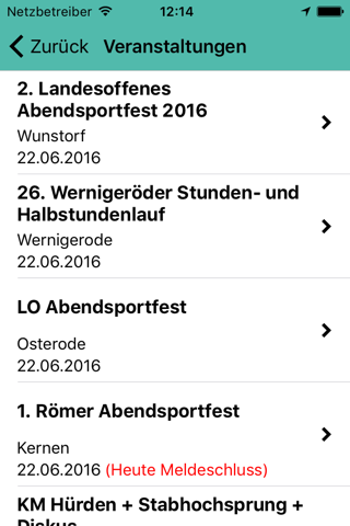 Leichtathletik Veranstaltungen screenshot 3