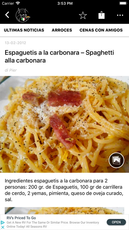 Recetas Italianas screenshot-5