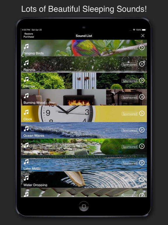 Screenshot #5 pour Sleeping Sounds Relaxing Music