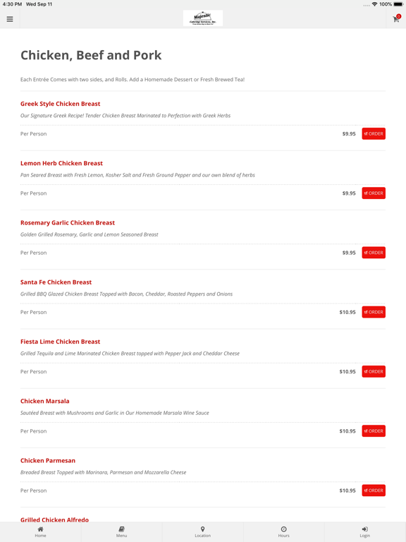 Screenshot #6 pour Majestic Catering Services