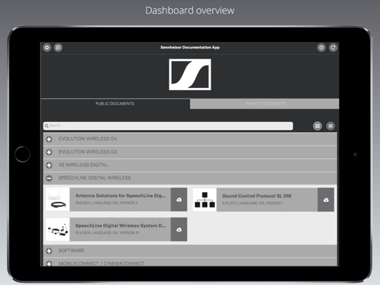 Sennheiser Documentation App