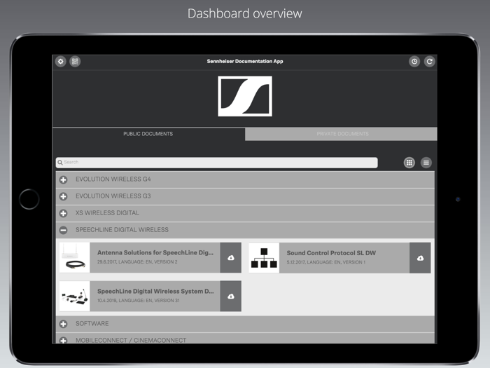 Sennheiser Documentation App