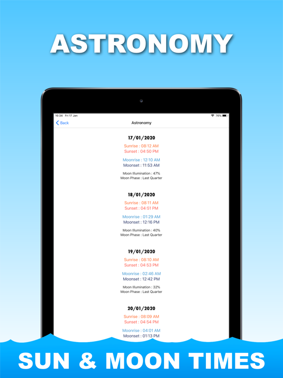 Tide Times UK : British Tides iPad screenshot 5 - Weather app