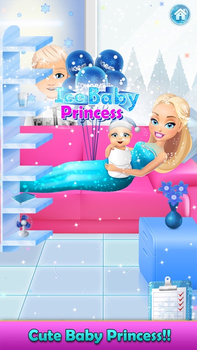 Ice Queen Mommy Baby Princess