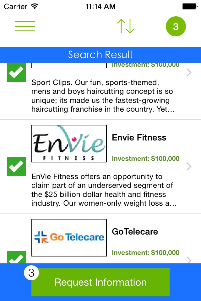 Health and Fitness Franchises screenshot 2