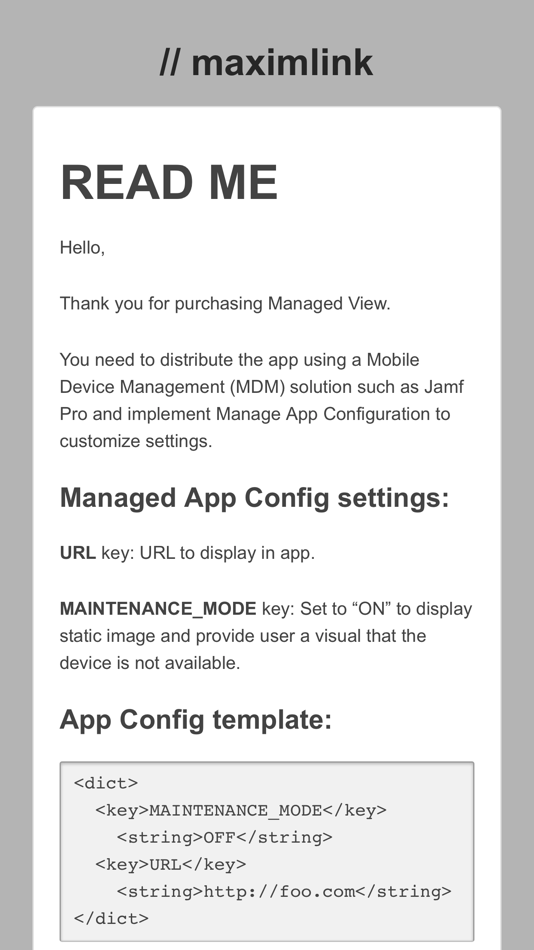Managed View - 2.8.2 - (iOS)