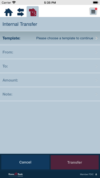 Home Bank Business Mobile Screenshot