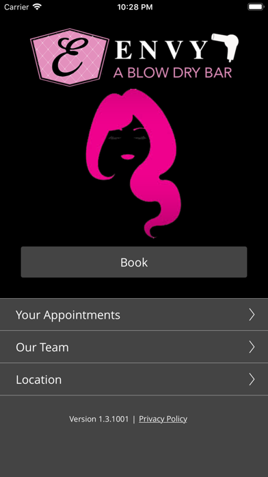 Envy Blow Dry Bar Screenshot 1 - AppWisp.com Envy Blow Dry Bar Screenshot 1 - AppWisp.com